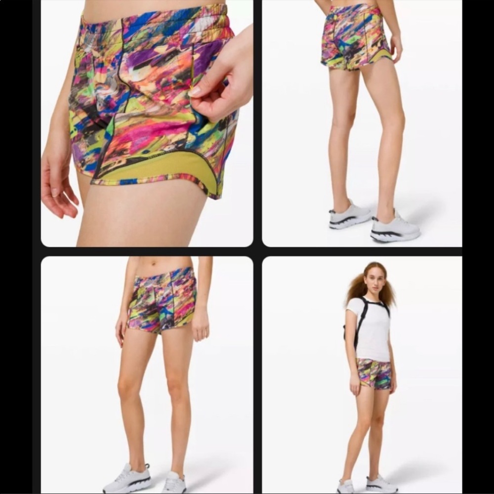 🔥LULULEMON HOTTY HOT SHORT 4”-CATALYST MULTI-8🔥 - Picture 7 of 15